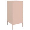vidaXL Sideboards 2 pcs Pink 36x39x79 cm Steel