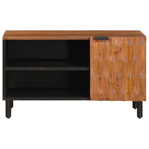 vidaXL TV Cabinet Acacia Brown Finish 80 x 33 x 46 cm Solid Mango Wood
