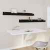 vidaXL Wall Shelves 2 pcs Black 110x12x9 cm Solid Wood Pine