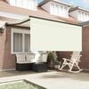 vidaXL Retractable Awning Cream 350 x 250 cm Polyester and Aluminium