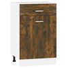 vidaXL Drawer Bottom Cabinet "Lyon" Smoked Oak 50x46x81.5 cm