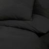 vidaXL Duvet Cover Set Black 225x220 cm Cotton
