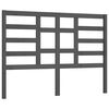 vidaXL Bed Headboard | Grey | Solid pine wood | 166x104 cm | Durable