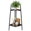 ProGarden Flower Rack Matt Dark Grey 26x26x70 cm