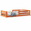 vidaXL Bed Frame without Mattress Wax Brown 80x200 cm Solid Wood Pine