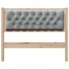 vidaXL Headboard Other Brown and light grey 100 cm Solid pine wood