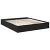 vidaXL Bed Frame without Mattress Black 180x200 cm Super King