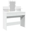 vidaXL Dressing Table with LED White 100x40x130 cm
