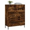 vidaXL Sideboard Smoked Oak 69.5x34x90 cm Engineered Wood