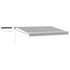 vidaXL Electric Retractable Awning Anthracite and White 3.5 x 2.5 m