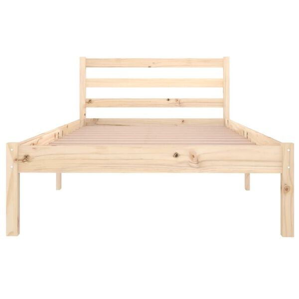 vidaXL Bed Frame without Mattress Solid Wood Pine 90x200cm