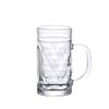 vidaXL Beer Mugs with Handle Glass 6 pcs 500 ml
