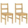 vidaXL 4 Piece Dining Set Panama Solid Wood Pine