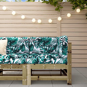 vidaXL Garden Corner Sofa Impregnated Wood Pine