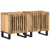vidaXL Bedside Cabinets 2 pcs 40x34x46 cm Solid Wood Rough Mango