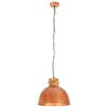 vidaXL Industrial Hanging Lamp Copper Round 50 cm E27 Solid Mango Wood
