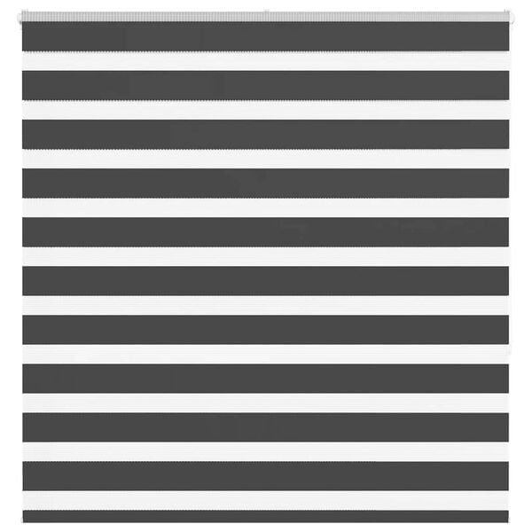 vidaXL Zebra Blind Black 150x150 cm Fabric Width 145.9 cm Polyester