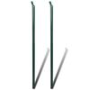 vidaXL Chain Link Fence with Posts Steel 1,25x15 m Green