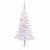 vidaXL Artificial Christmas Tree with Stand White 150 cm PVC and Steel