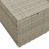 vidaXL Garden Sofa Grey 123 x 62 x 69cm Poly Rattan