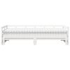 vidaXL Daybed with Trundle and Mattresses White 90x190 cm Solid Wood Pine