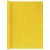 vidaXL Balcony Screen Yellow 120x300 cm HDPE