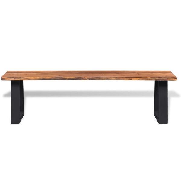 vidaXL Bench Solid Acacia Wood 160 cm