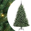 vidaXL Artificial Hinged Christmas Tree Green 180 cm PVC and Metal