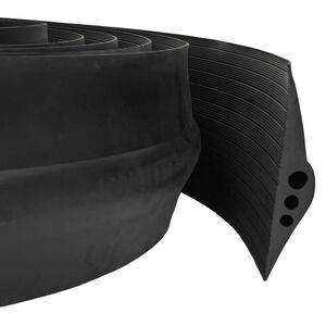 vidaXL Garage Floor Seal Black 74 x 20 mm 2.5 m EPDM Rubber