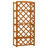 vidaXL Garden Trellis Planter with Shelves Orange 60x30x140 cm Solid Firwood