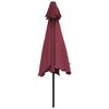 vidaXL Garden Parasol with Metal Pole Bordeaux Red 300 cm