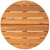 vidaXL Garden Side Table Round &Oslash;55x40 cm Solid Wood Acacia