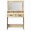 vidaXL Dressing Table Sonoma Oak 79 x 41 x 135 cm Engineered Wood