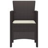 vidaXL Garden Chair 2 pcs Brown 53 x 49 x 85 cm Polypropylene