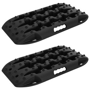 vidaXL Traction Board 2 pcs Black 57.5x30.5x5.5 cm Reinforced Nylon