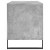 vidaXL Record Cabinet Concrete Grey 100x38x48 cm Engineered Wood