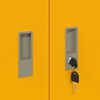 vidaXL Storage Cabinet Mustard Yellow 60 x 40 x 140 cm Steel