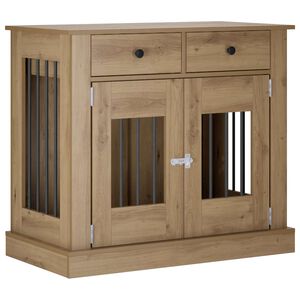 vidaXL Dog Crate Furniture Artisan Oak 90 x 47.5 x 80 cm