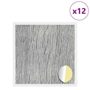 vidaXL Self-adhesive Screw Cover 12 pcs Grey Sonoma &Oslash; 20 x 0.5 mm