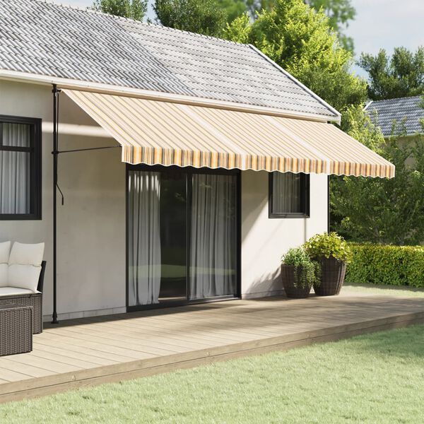 vidaXL Replacement Fabric for Awning Multicolour Stripe 5x3 m