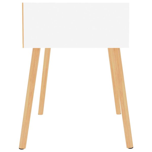 vidaXL Bedside Cabinet White 40x40x56 cm Engineered Wood