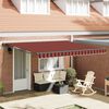 vidaXL Retractable Awning Manual Orange and Black 400 x 300 cm