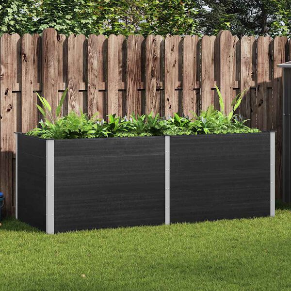 vidaXL Garden Raised Bed 250x100x91 cm WPC Grey
