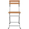 vidaXL Folding Bistro Chairs 6 pcs Solid Wood Teak and Steel