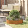 vidaXL Garden Planter 5 pcs Brown 80 x 80 x 20 cm Weathering Steel