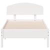 vidaXL Bed Frame without Mattress White 90x200 cm Solid Wood Pine