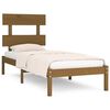 vidaXL Bed Frame without Mattress Honey Brown 75x190 cm Small Single Solid Wood