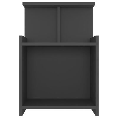 vidaXL Bed Cabinet Grey 40x35x60 cm Engineered Wood