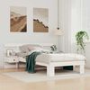 vidaXL Bed Frame with Headboard White 90 x 190 cm Solid Pine Wood