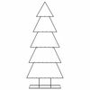 vidaXL Metal Christmas Tree for Decoration Black 150 cm